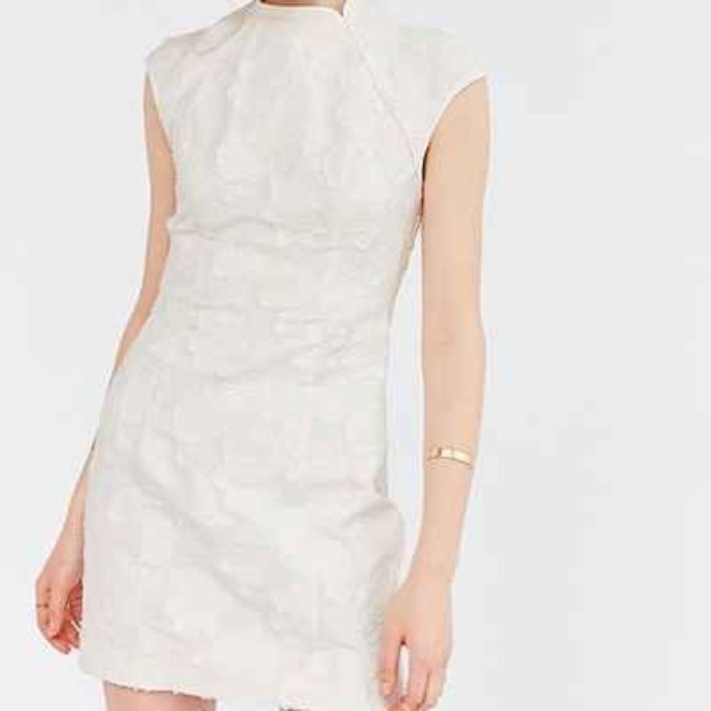 Silence+Noise Origami Jacquard Bodycon Mini Dress